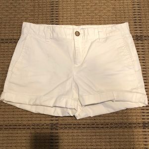 White 4” Khaki Shorts